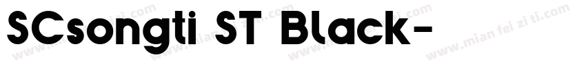 SCsongti ST Black字体转换